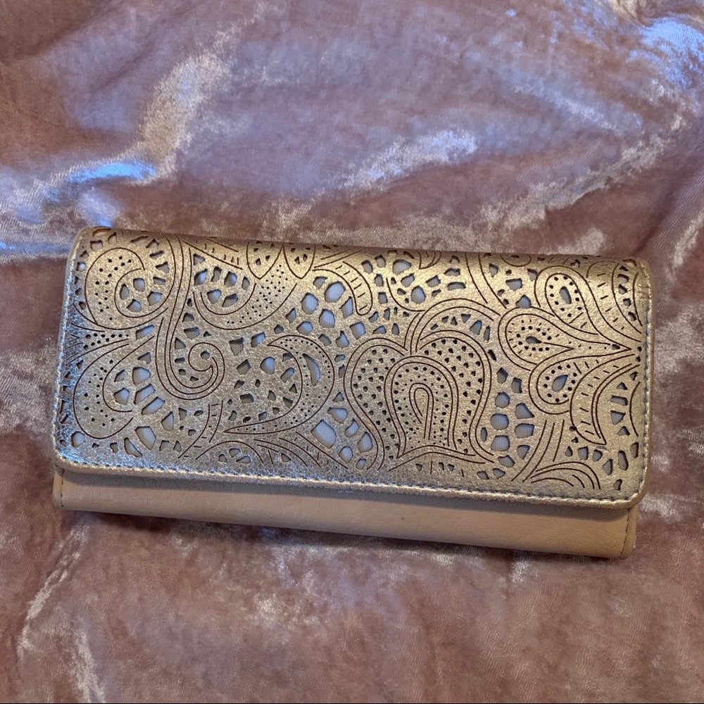 Pink Metallic Wallet